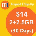 M1 $14 30 DAYS 2+2.5GB
