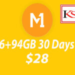 M1 $28 30 DAYS 6+94GB