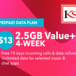 Singtel $13 4-Week 2.5GB Data Plan