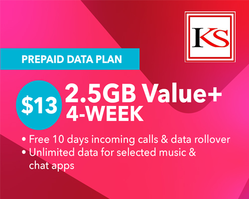 Singtel $13 4-Week 2.5GB Data Plan – KS Mobile Singapore